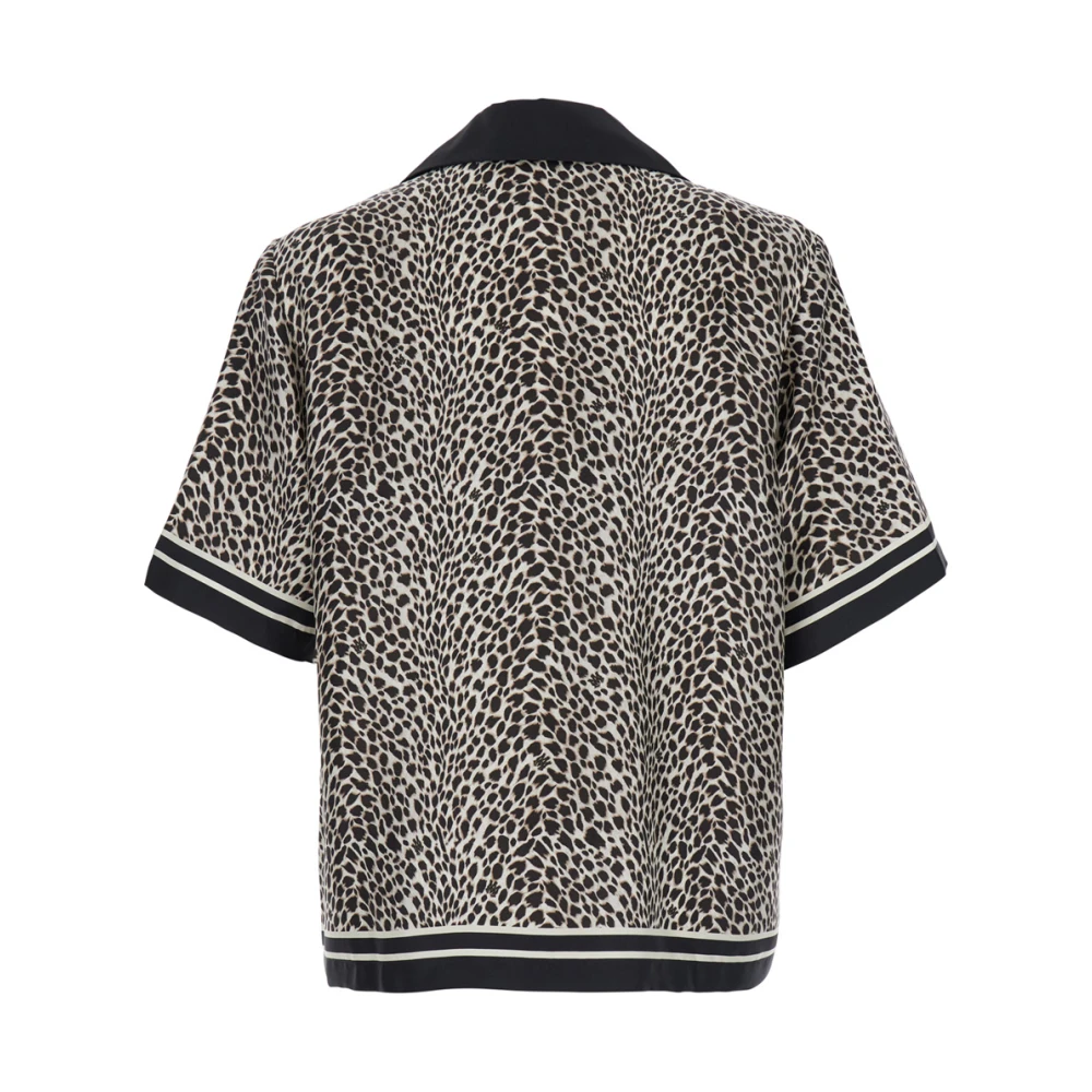 Amiri Luipaardprint Cubaanse Kraag Shirt Multicolor Heren