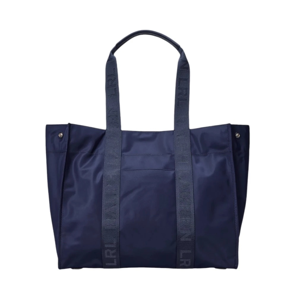 Ralph Lauren Stijlvolle leren tote bag Blue Dames