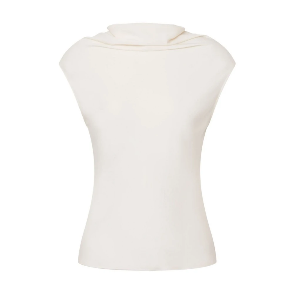 Philosophy Di Lorenzo Serafini Women's White Sleeveless Tops, M, Stylish Tops For