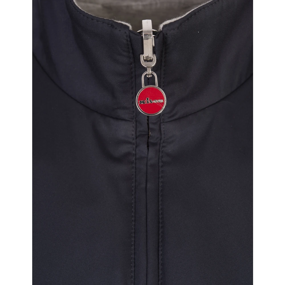 Kiton Blauw Polyester Viscose Elastaan Mode Blue Heren