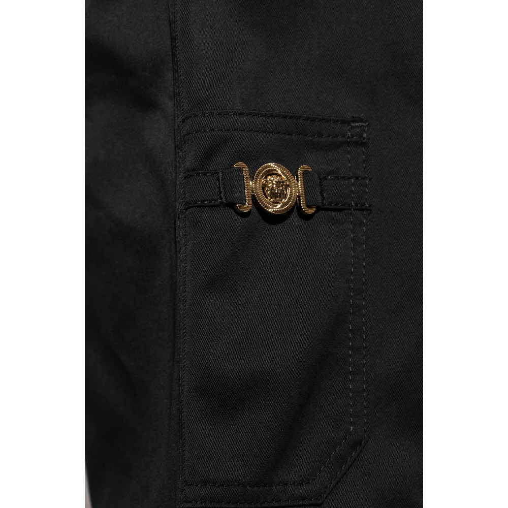 Versace Katoenen shorts Black Heren