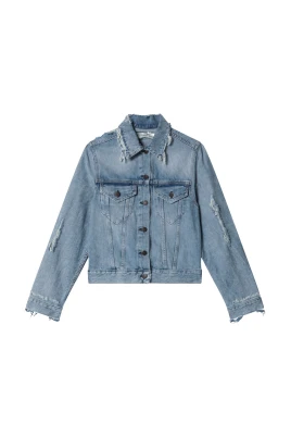 Sliten denimjacka