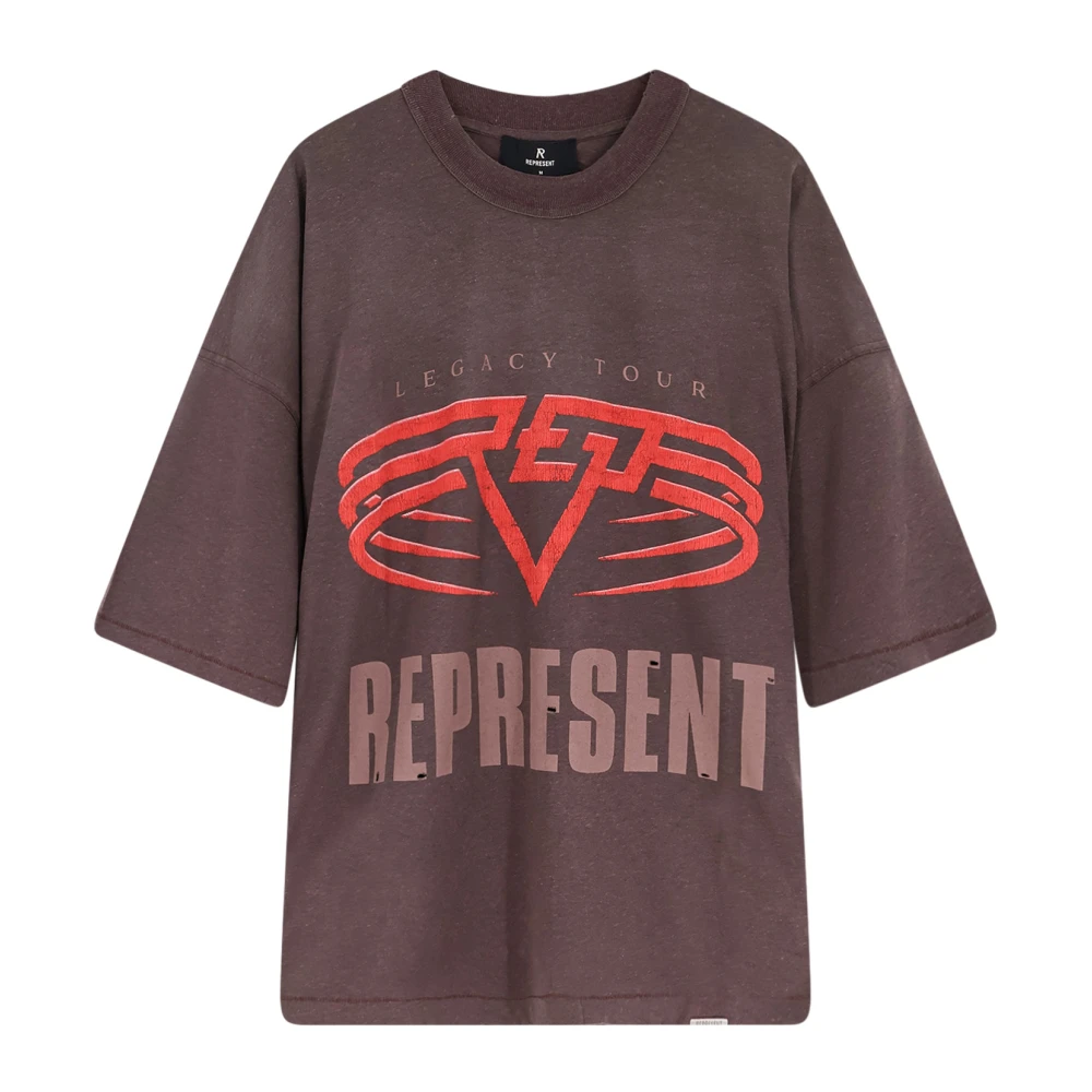 Represent Men's Brown T-Shirts, S, Living Legacy Reversible T-Shirt