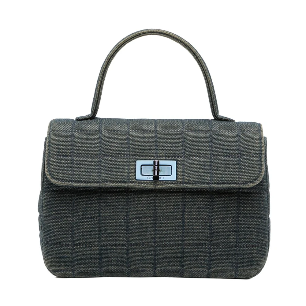 Chanel Vintage Women's Blue Pre-Owned Top Handle Bag