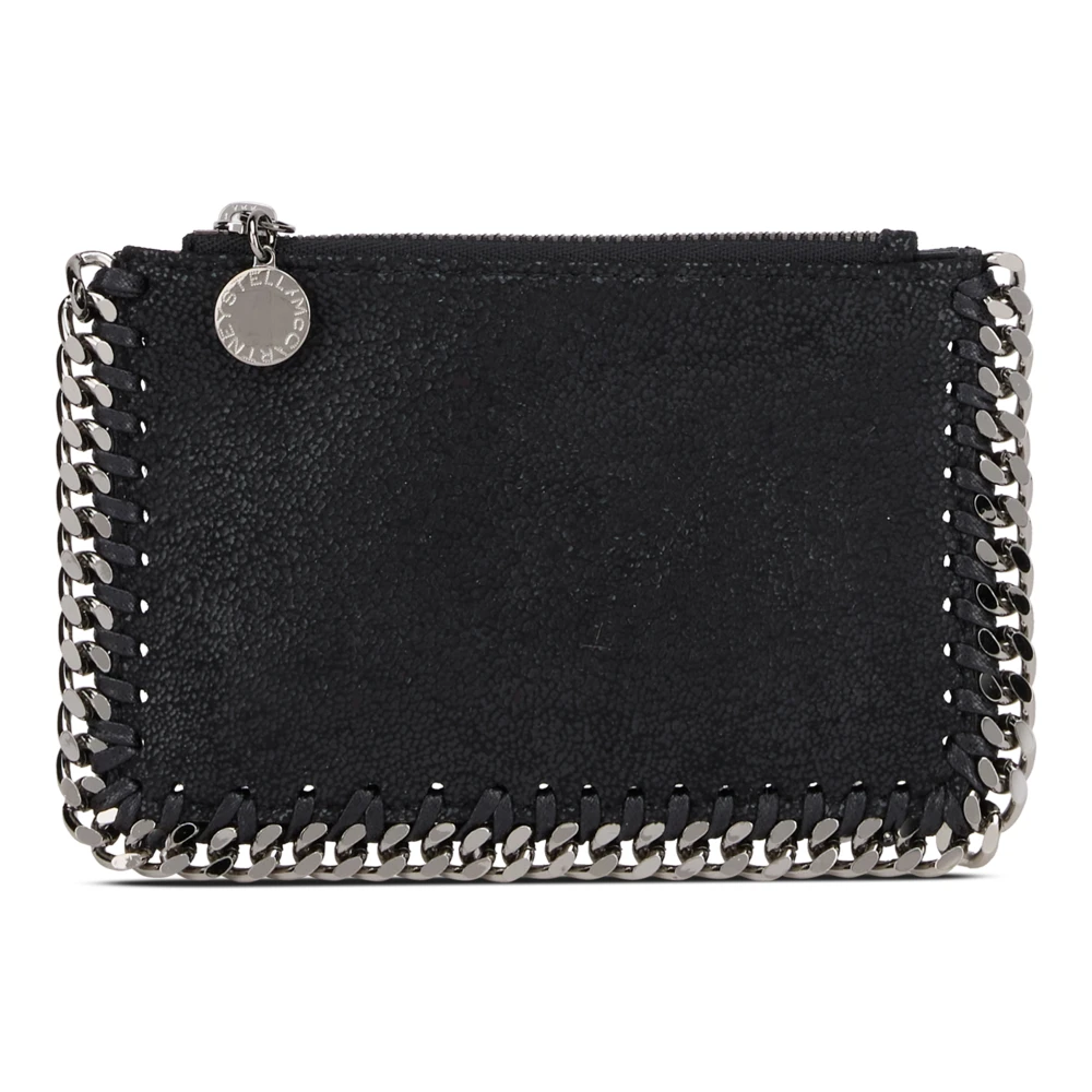 Stella Mccartney Women's Black Wallets & Cardholders, One Size, Falabella Zip Cardholder