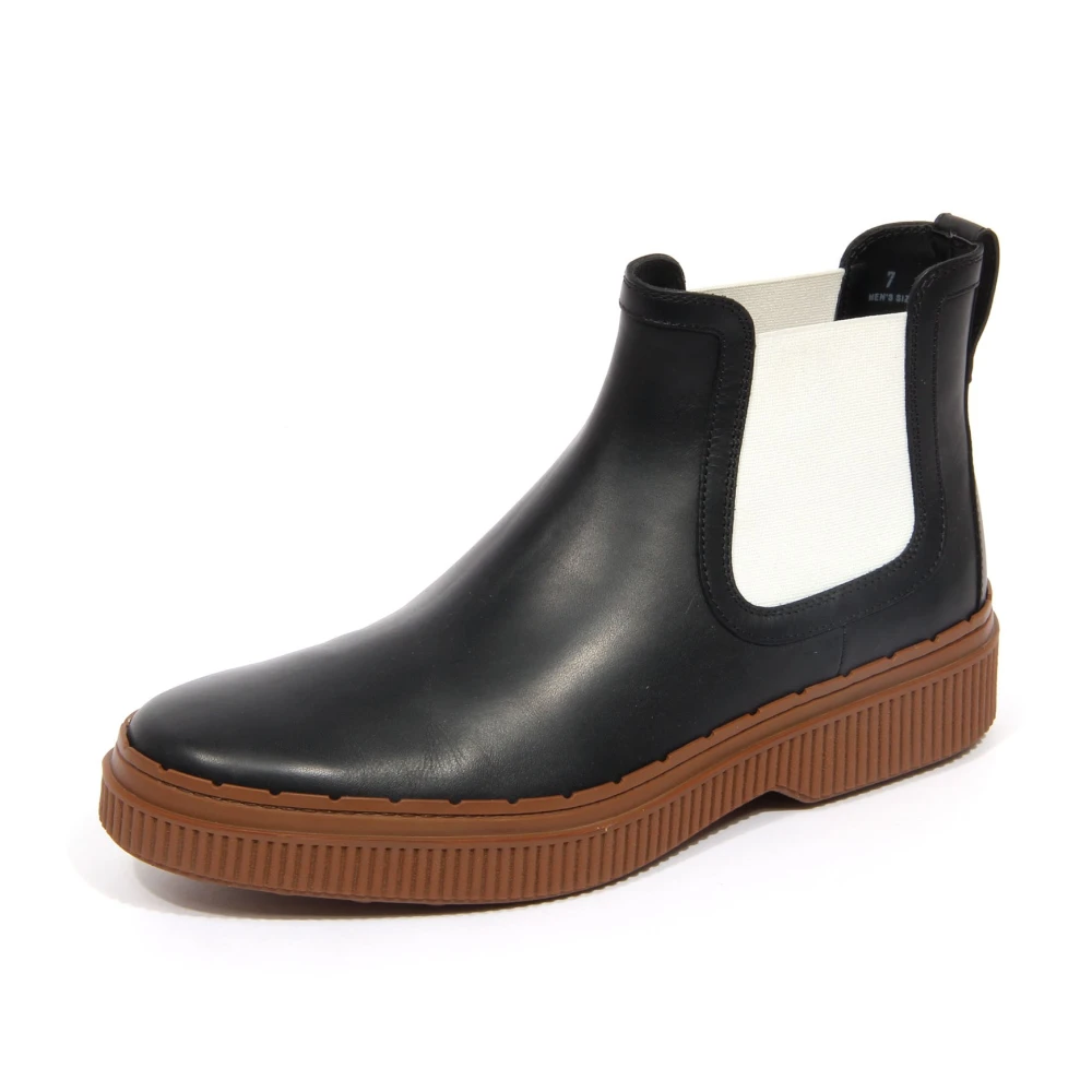 Tod's Men's Black Chelsea Boots, 6 Uk, Beatles Stivaletto