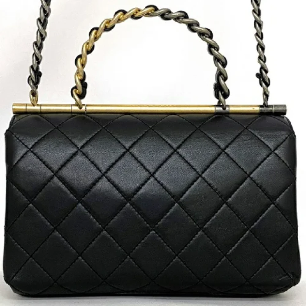 Chanel Vintage Pre-owned Fabric chanel-bags Black Dames