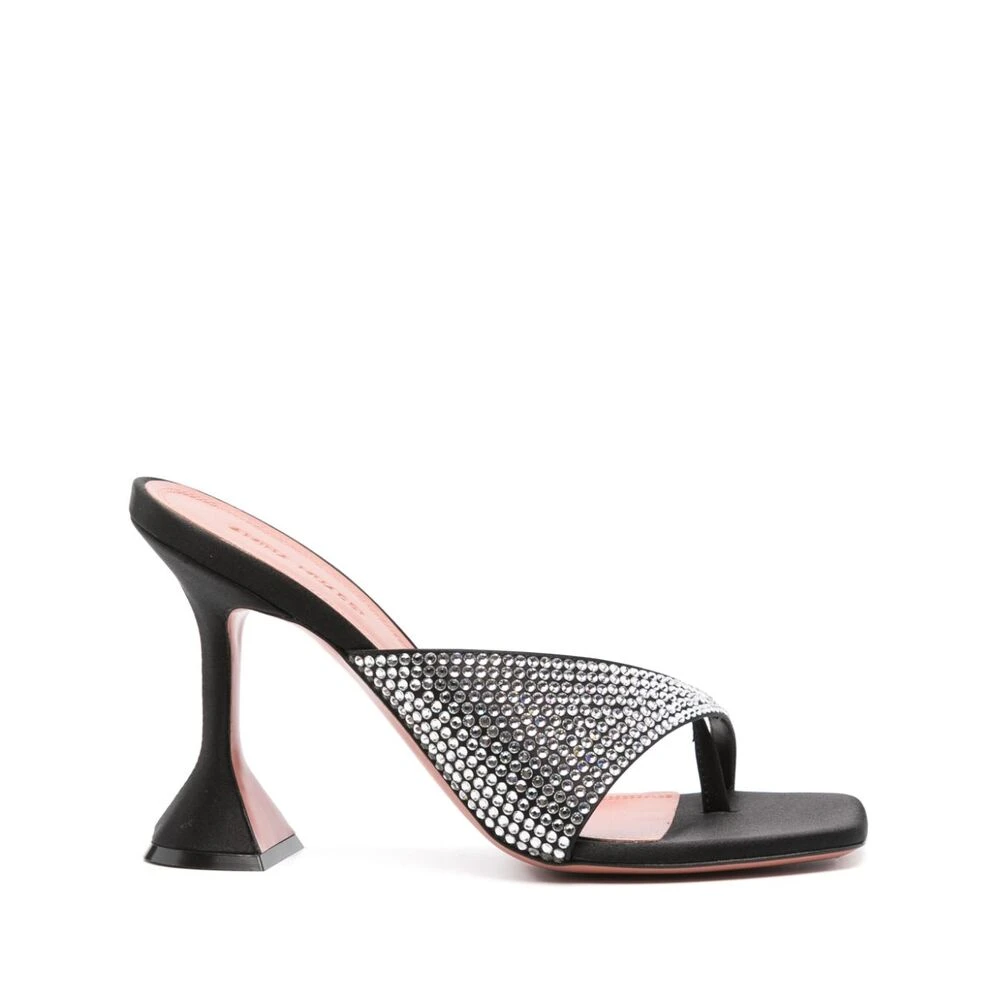 Amina Muaddi Donna Nero Scarpe,, New, Taglia 37