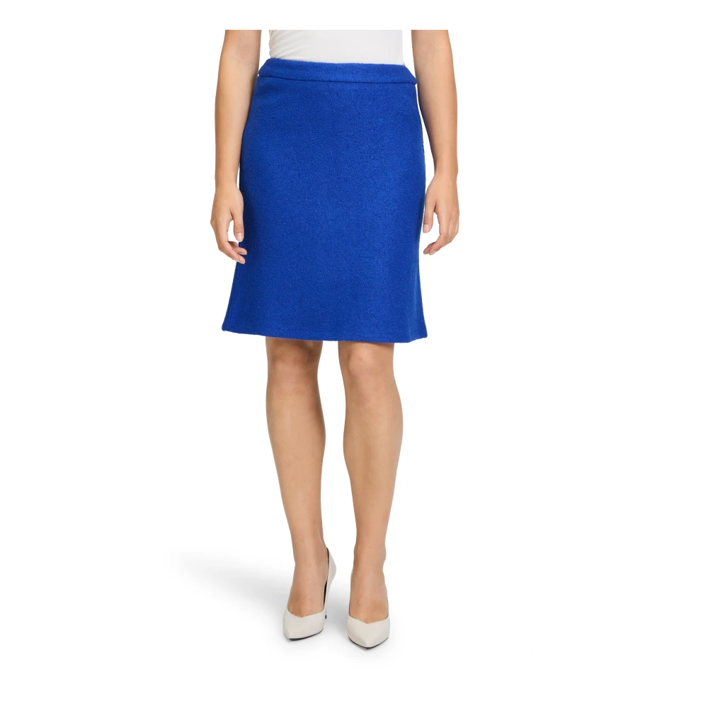 Betty Barclay Rits Wol Rok Blue Dames