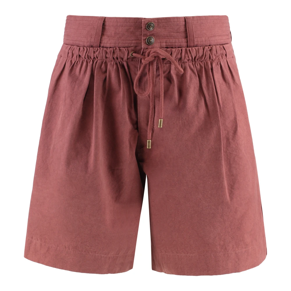 Isabel Marant Women's Red Ingrid Cotton Shorts