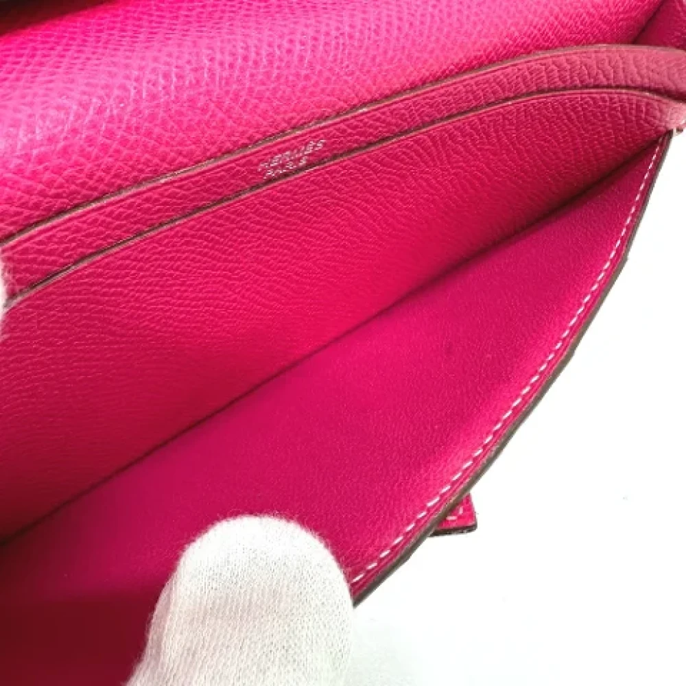 Hermès Vintage Pre-owned Leather wallets Pink Dames