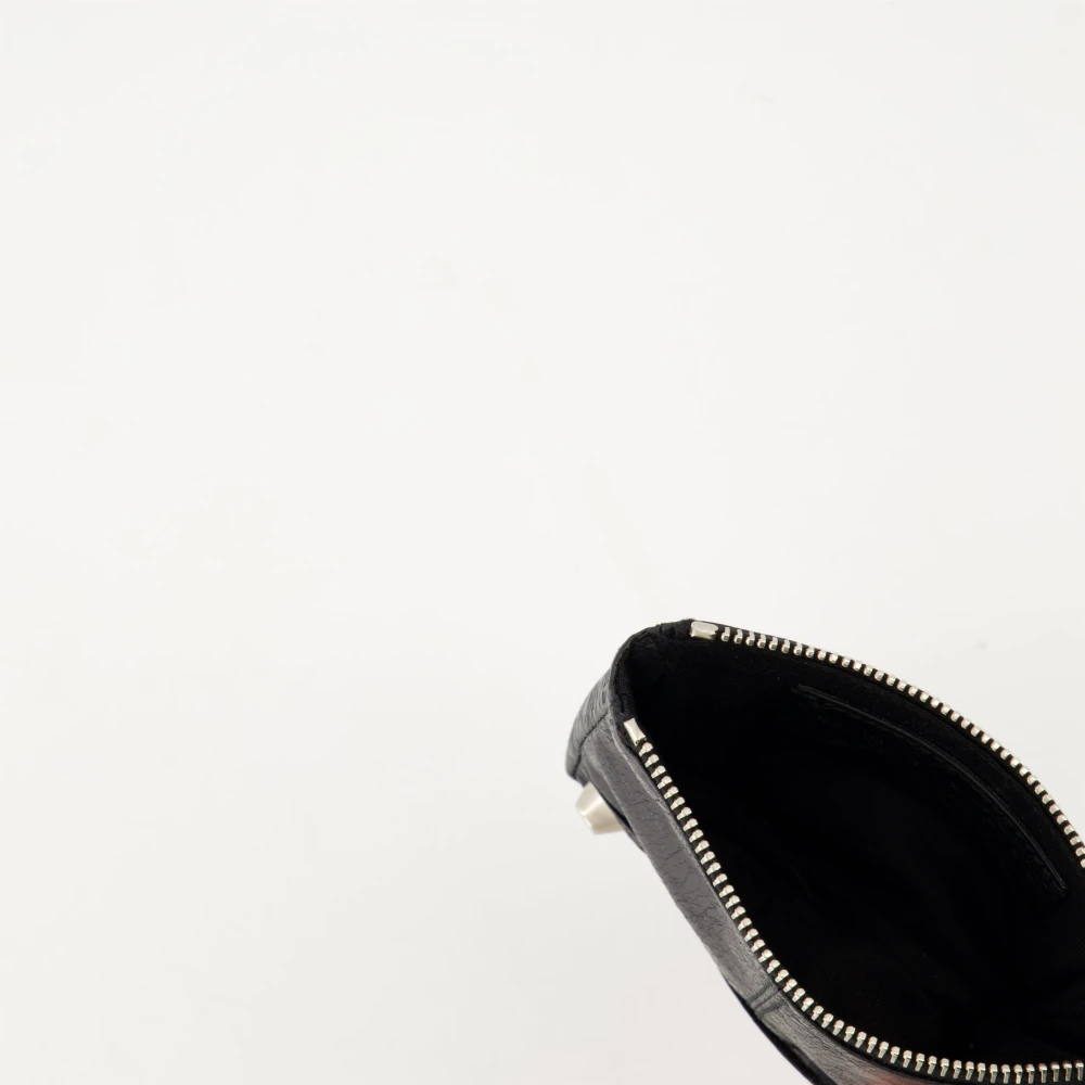 Balenciaga Vintage Leren Portemonnee City Collectie Black Heren