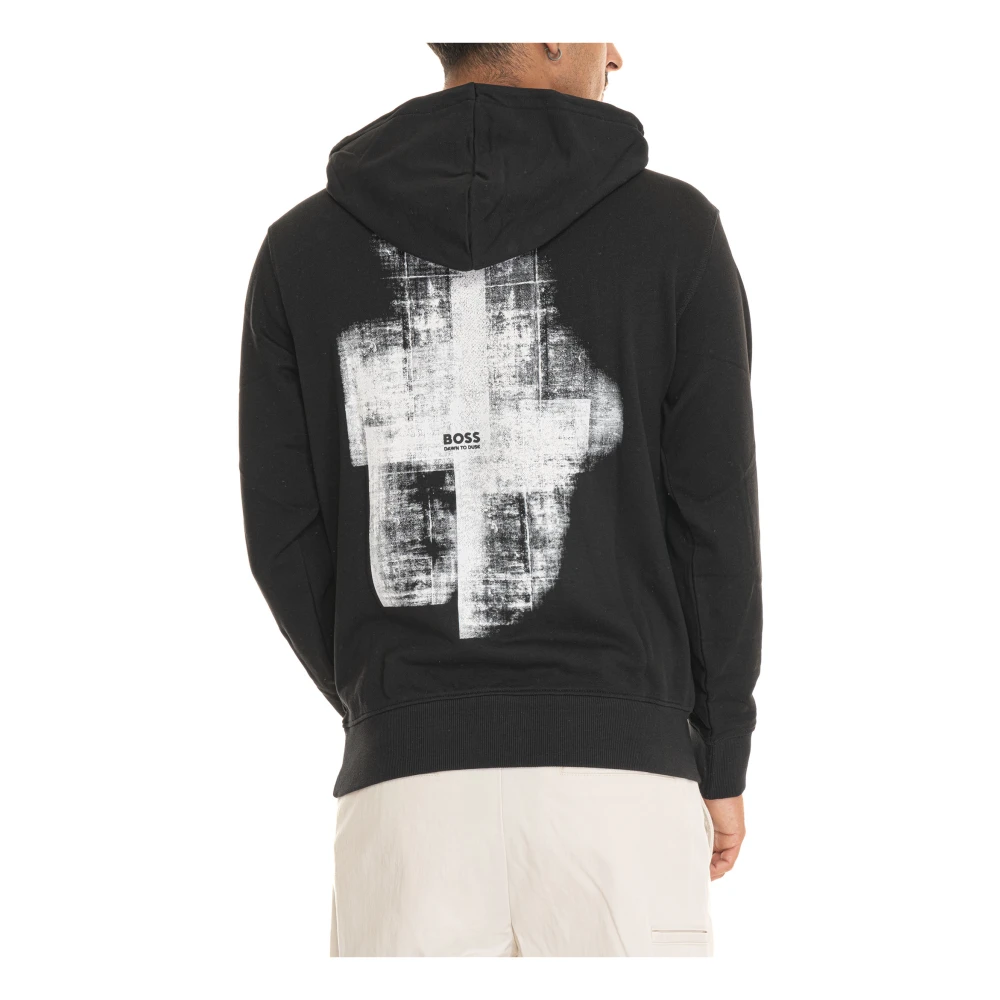 Boss Stijlvolle Sweatshirt voor Alledaags Gebruik Black Heren