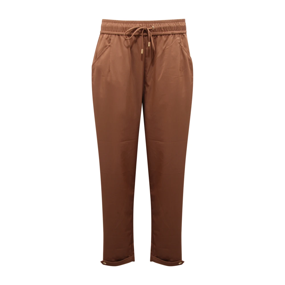 Liu Jo Donna Marrone - Ta5144 Ts922 Pantaloni Cropped - Trousers - M