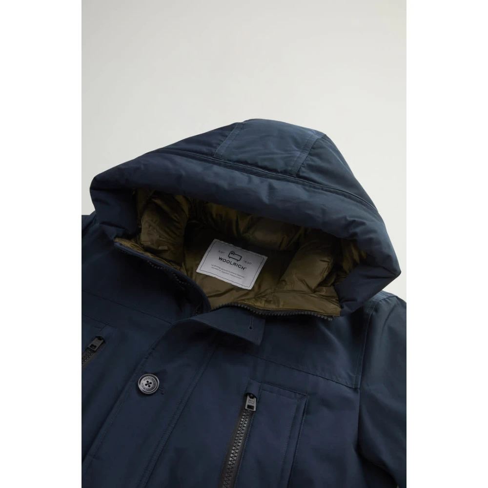Woolrich Arctic Parka Melton Blue Heren