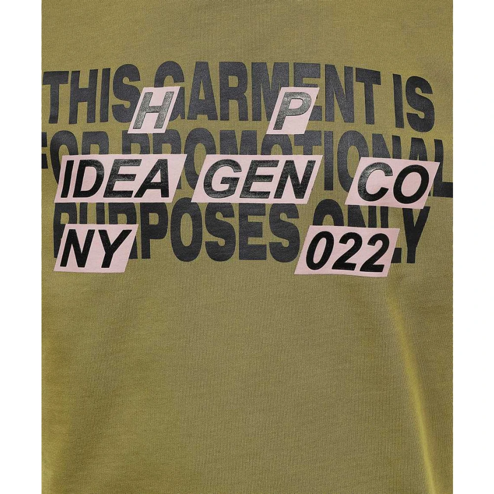 Heron Preston Katoenen T-shirt met Frontprint Green Heren