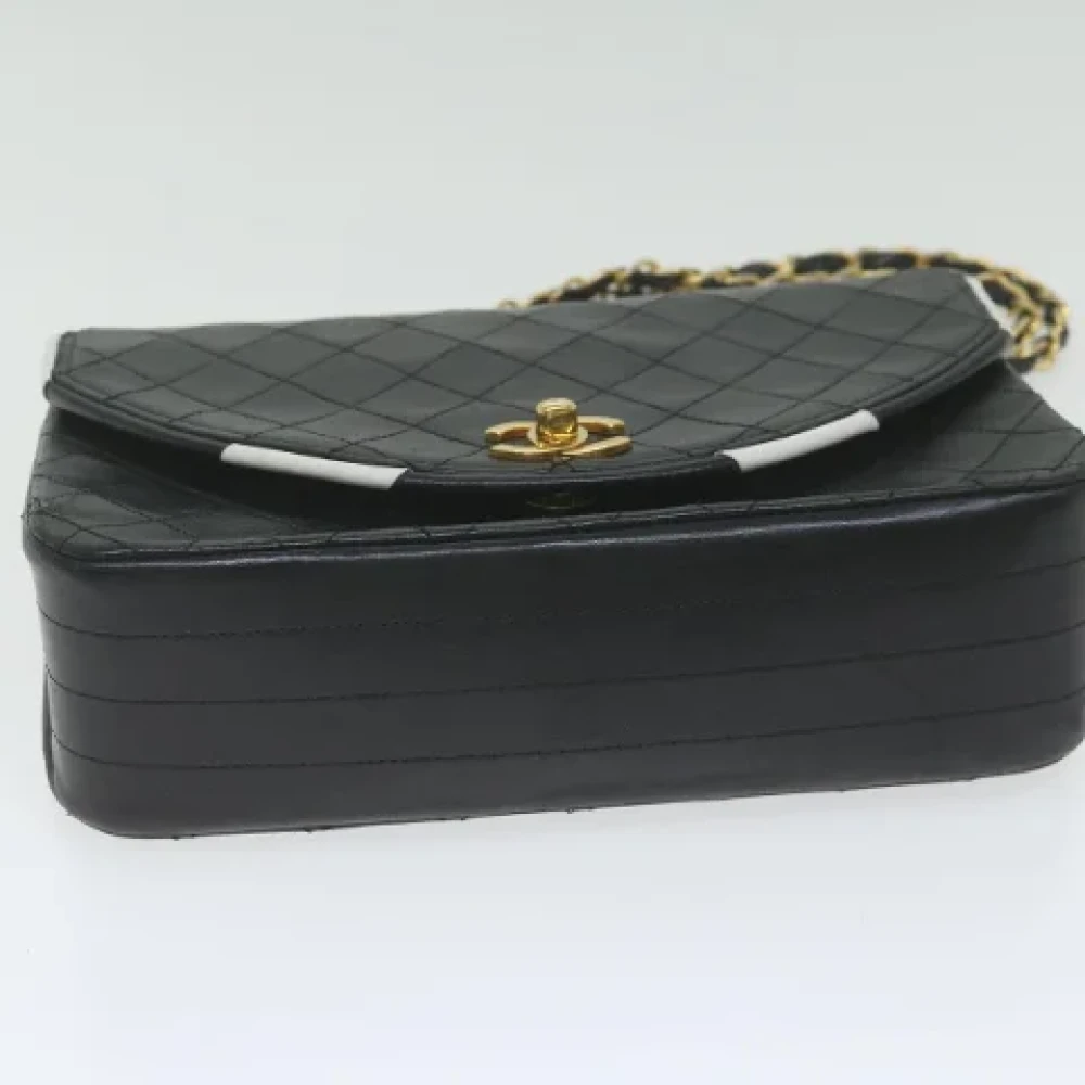 Chanel Vintage Pre-owned Leather shoulder-bags Black Dames