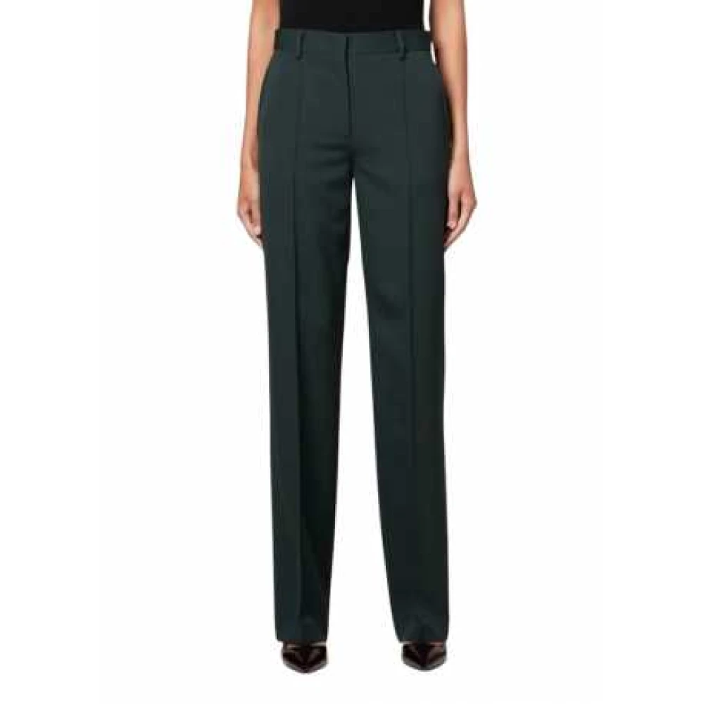 Paul Smith Groene Wijde Pijp Getailleerde Broek Green Dames