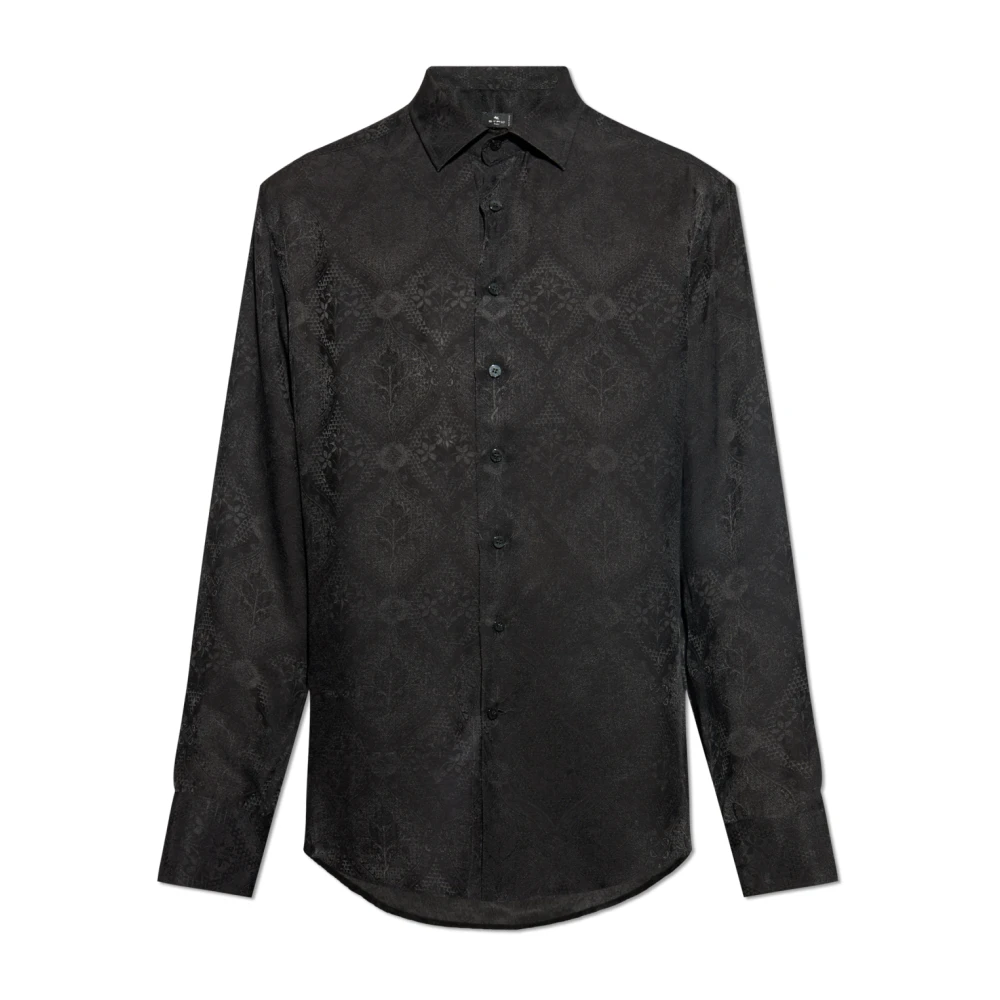 Etro Mönstrad skjorta Black, Herr