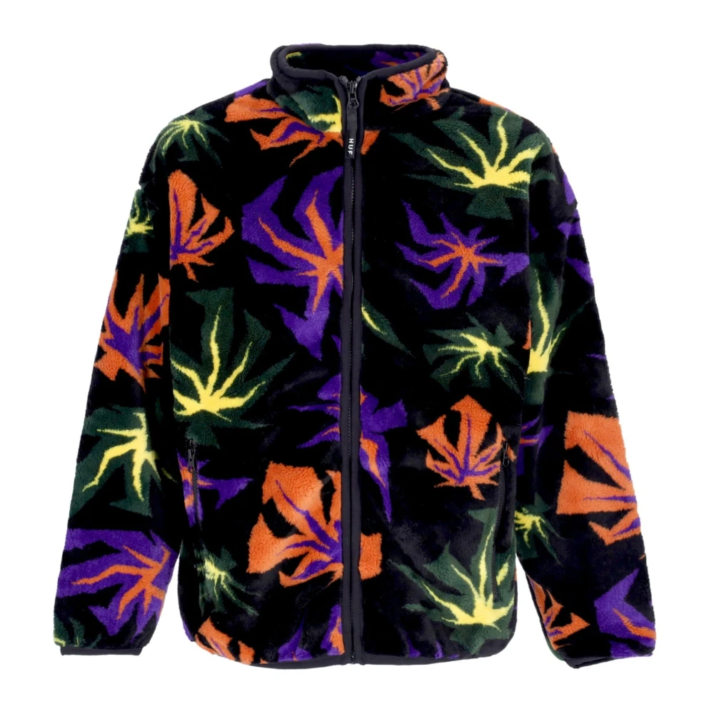 HUF Plant Patroon Sherpa Rits Jas Multicolor Heren