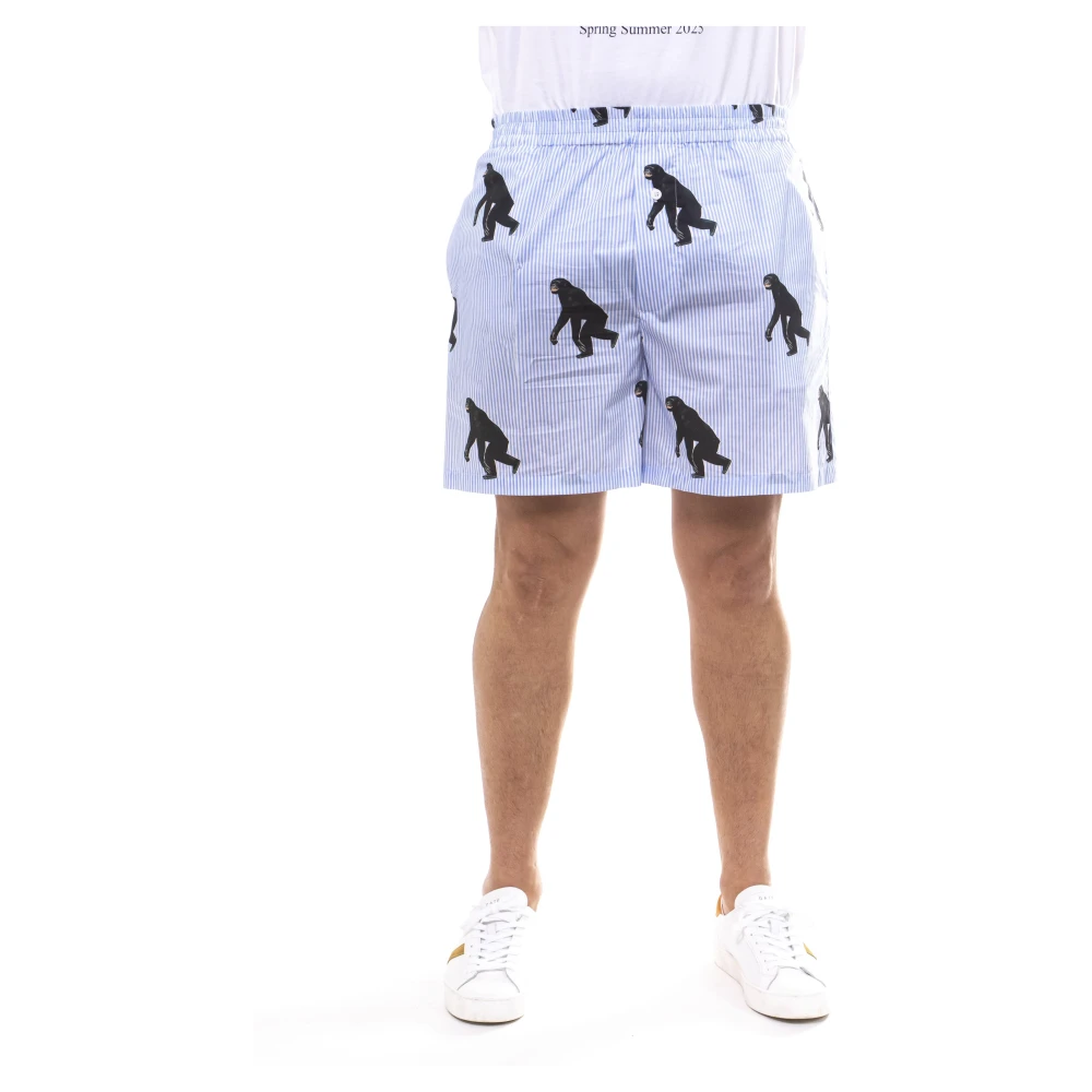 Herre, Shorts, Blå, M