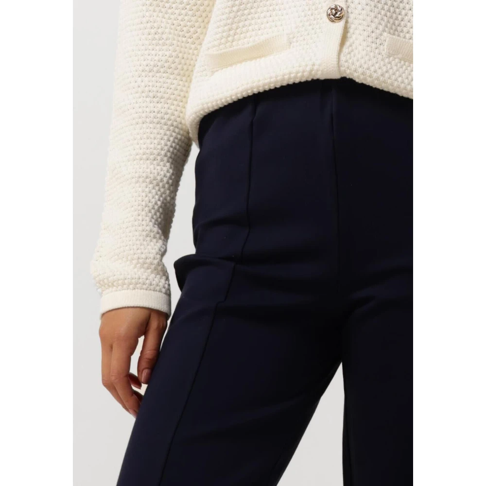 Minus Wide Leg Pant Marcia Stijlvol Donkerblauw Blue Dames