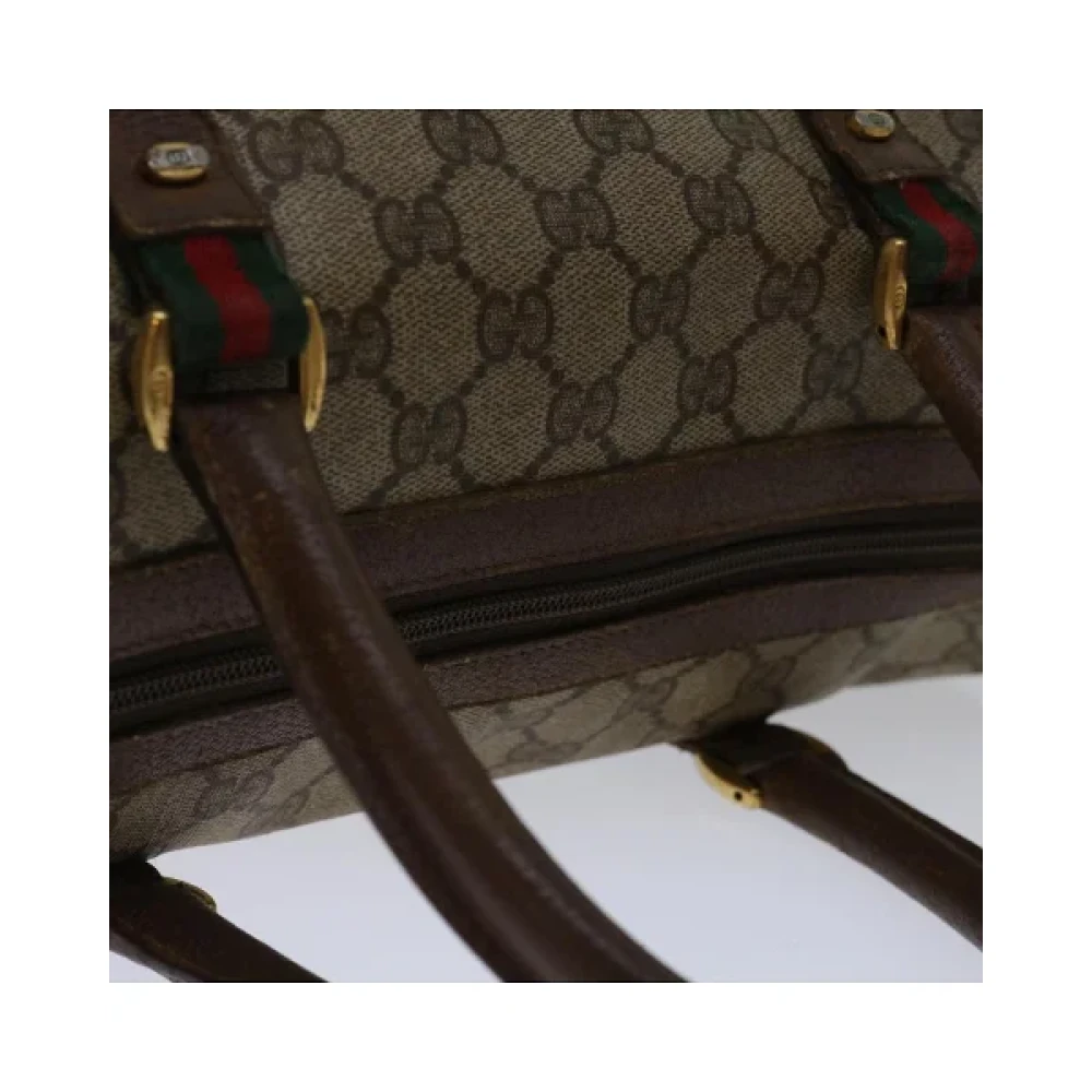 Gucci Vintage Pre-owned Canvas handbags Beige Dames