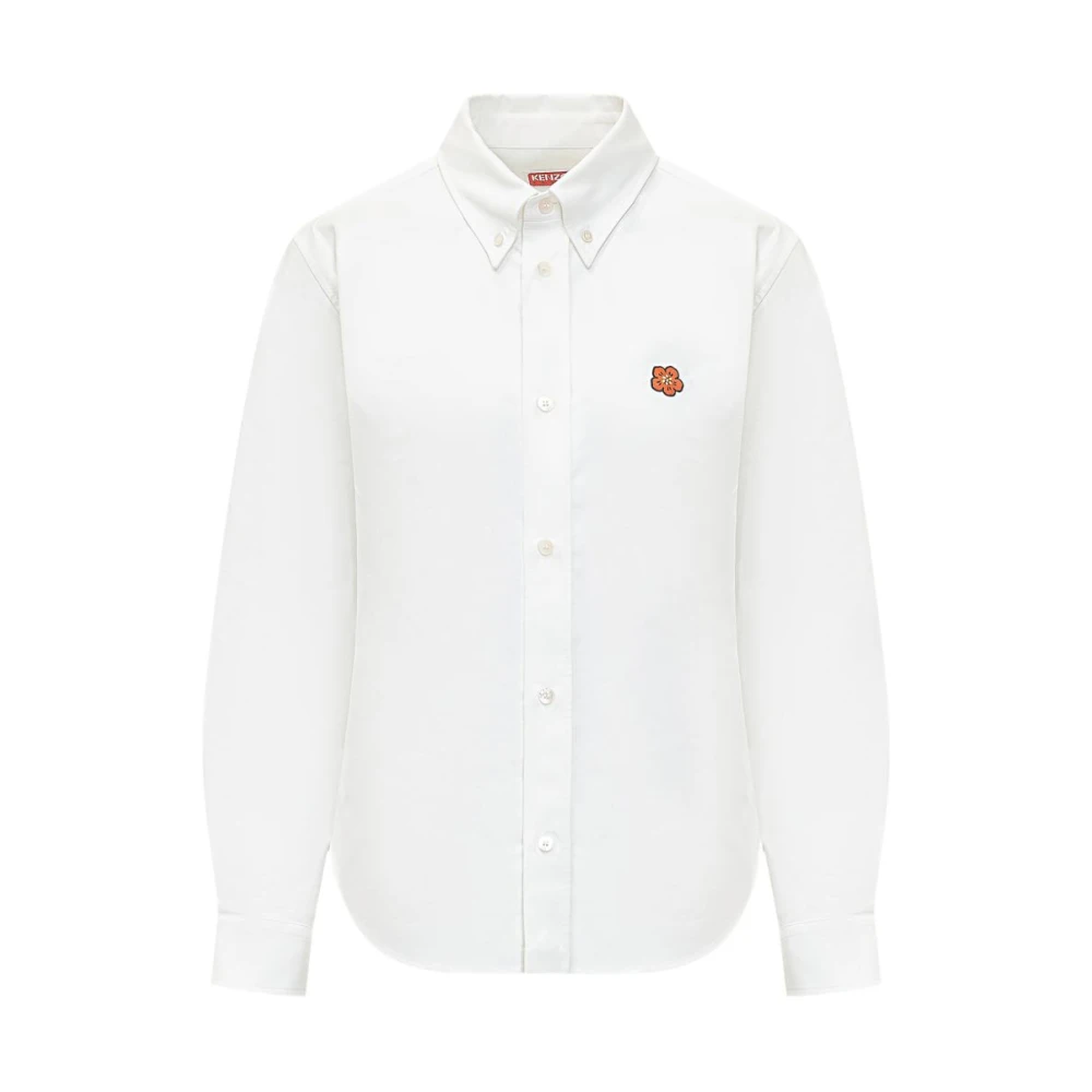 Kenzo White Shirts, Female, M, Bokeh Flower Shirt