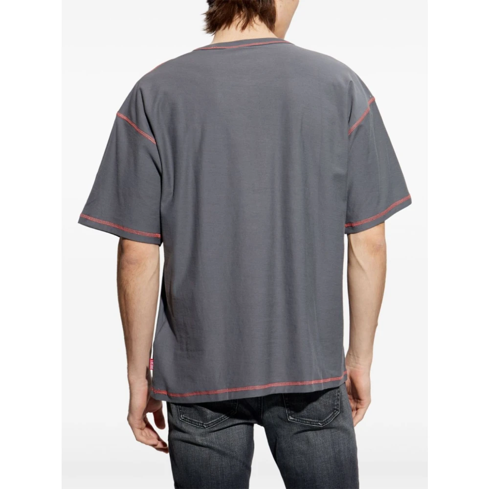 Diesel Heren T-Shirts & Polos in Grigio Gray Heren