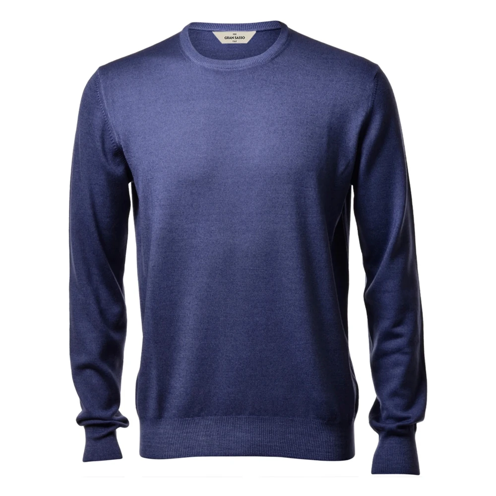 Gran Sasso Stijlvolle Paricollo Shirt Blue Heren