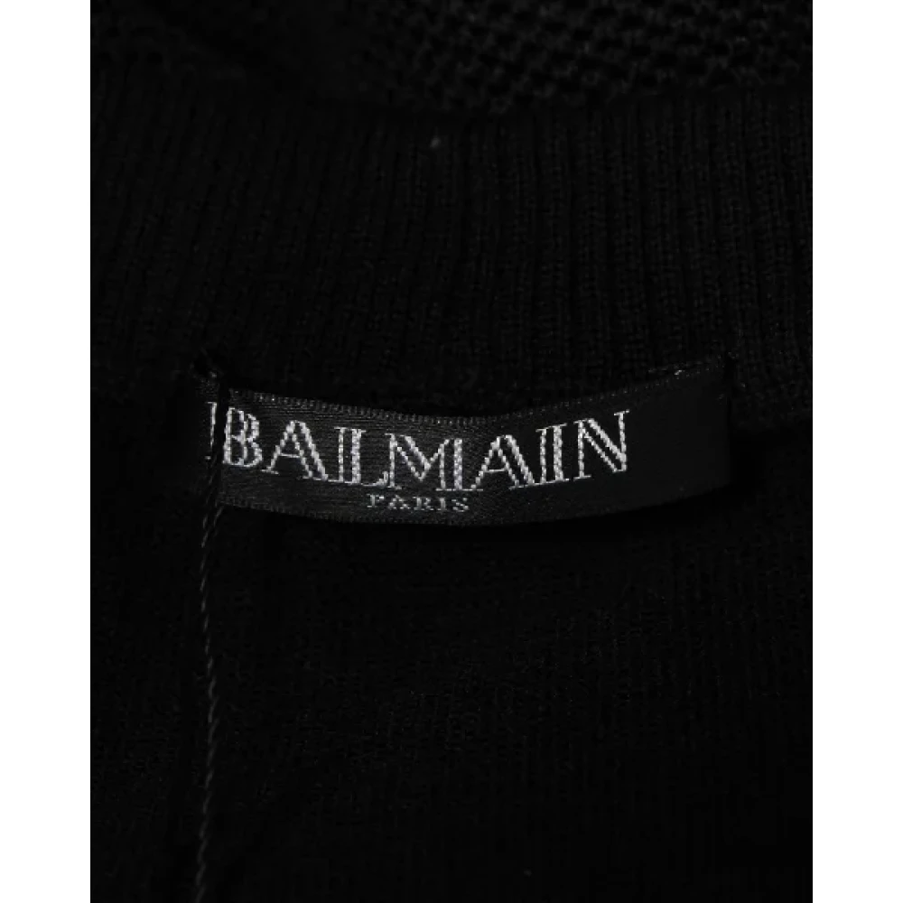 Balmain Pre-owned Wool tops Black Dames