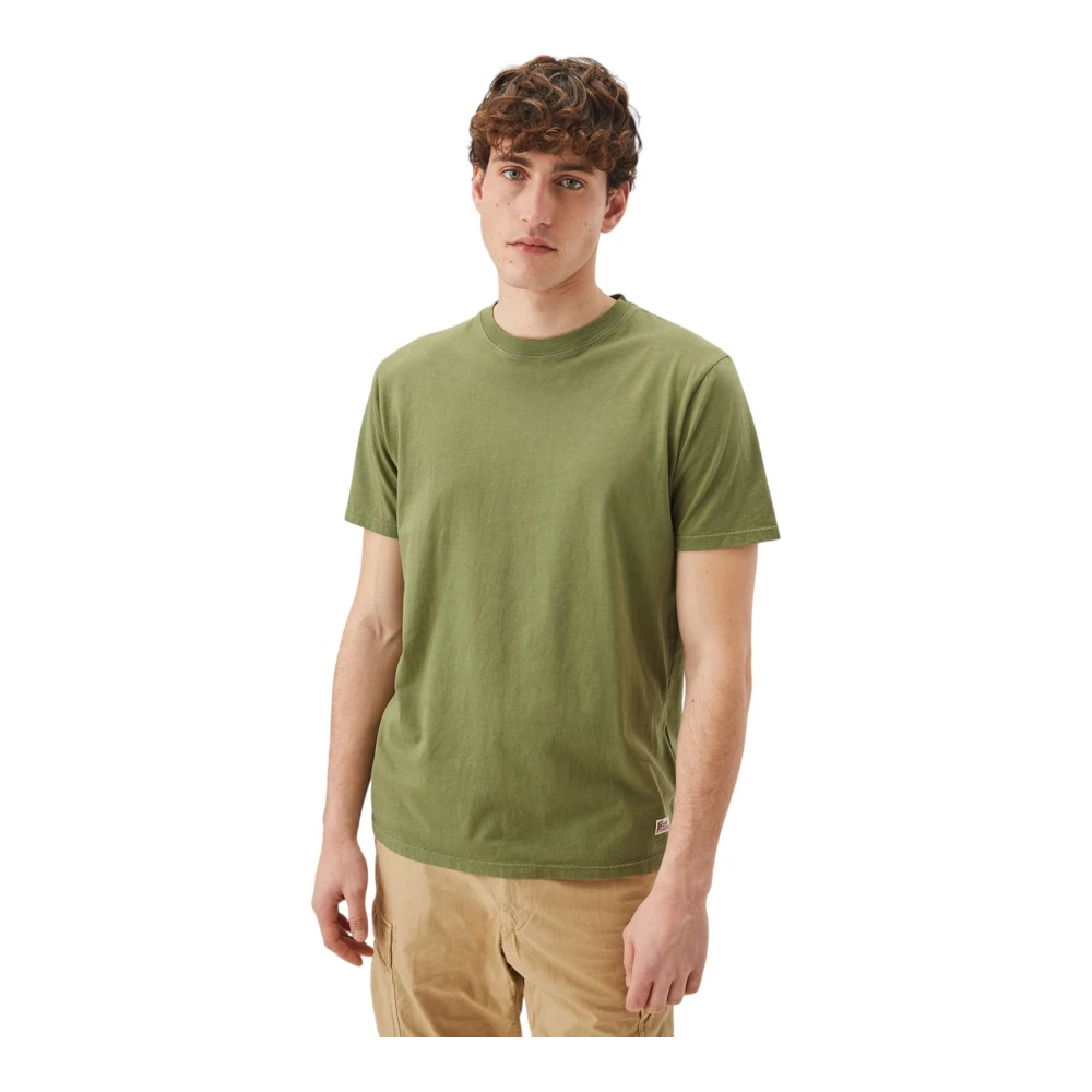 Roy Roger's Korte Mouw T-shirt Green Heren