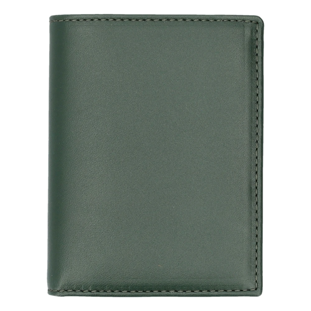Comme des Garçons Klassieke Leren Kaarthouder Portemonnee Flesgroen Green Unisex