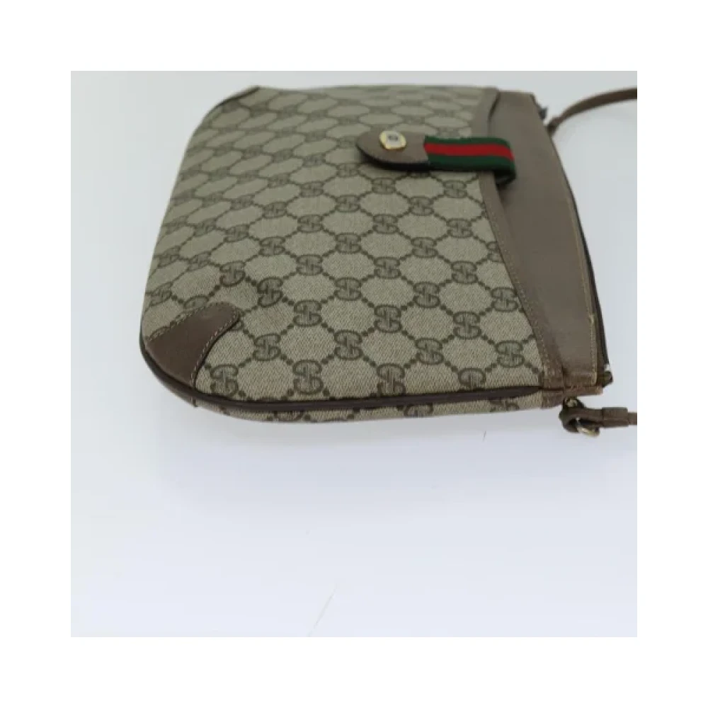Gucci Vintage Pre-owned Canvas gucci-bags Beige Dames