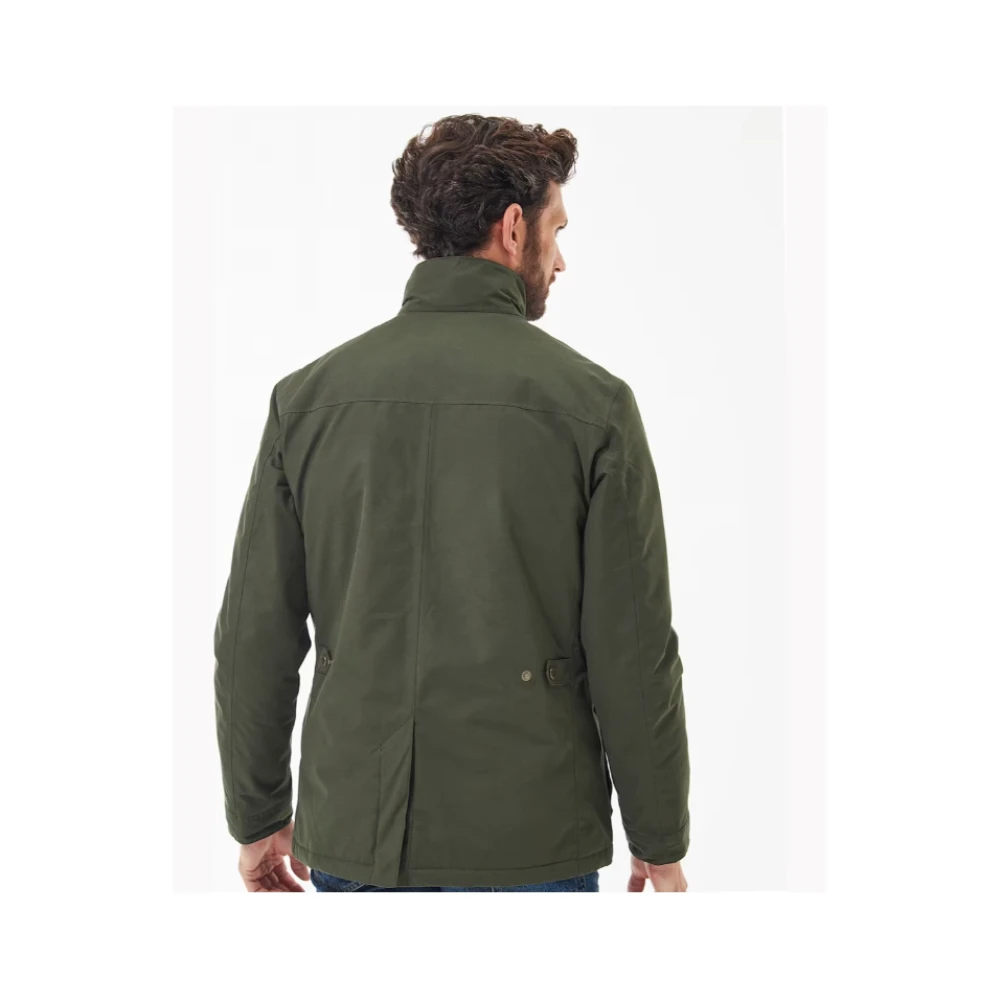 Barbour Groene Field Jacket in Technische Stof Green Heren