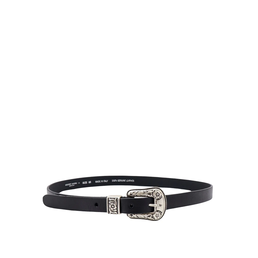 Golden Goose Donna Nero - Fibbia Western Metallo Cintura - Accessories - 75 Cm