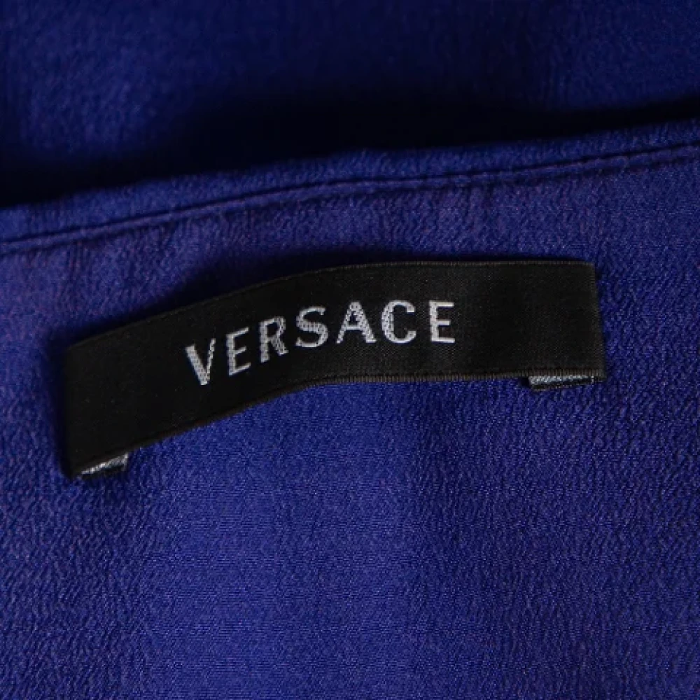 Versace Pre-owned Fabric dresses Blue Dames