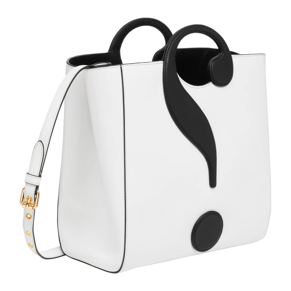 Moschino Question Mark Tote bag White Dames