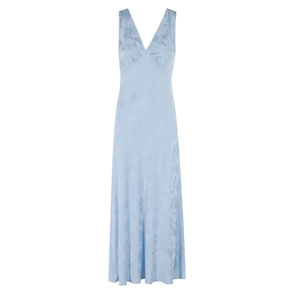 Rixo Elegante Bloemenjurk Blue Dames