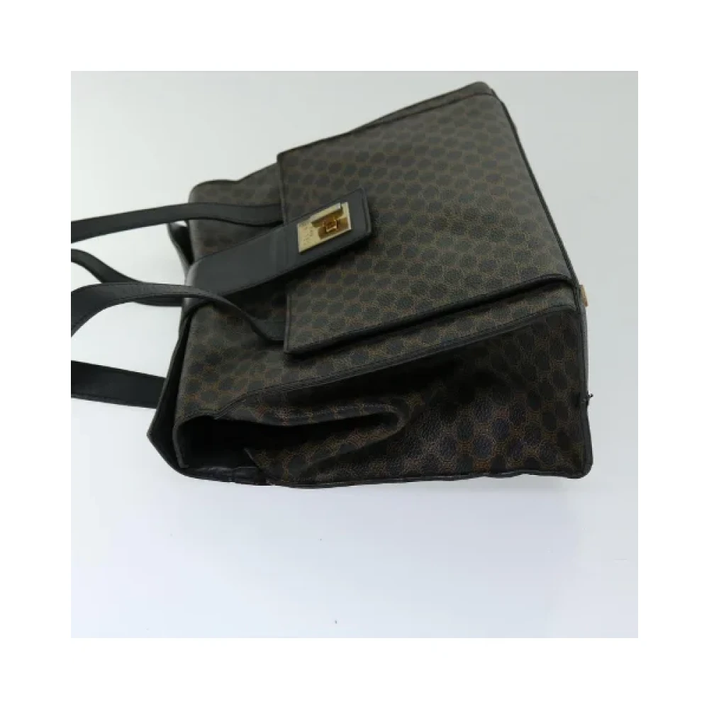 Celine Vintage Pre-owned Leather handbags Black Dames
