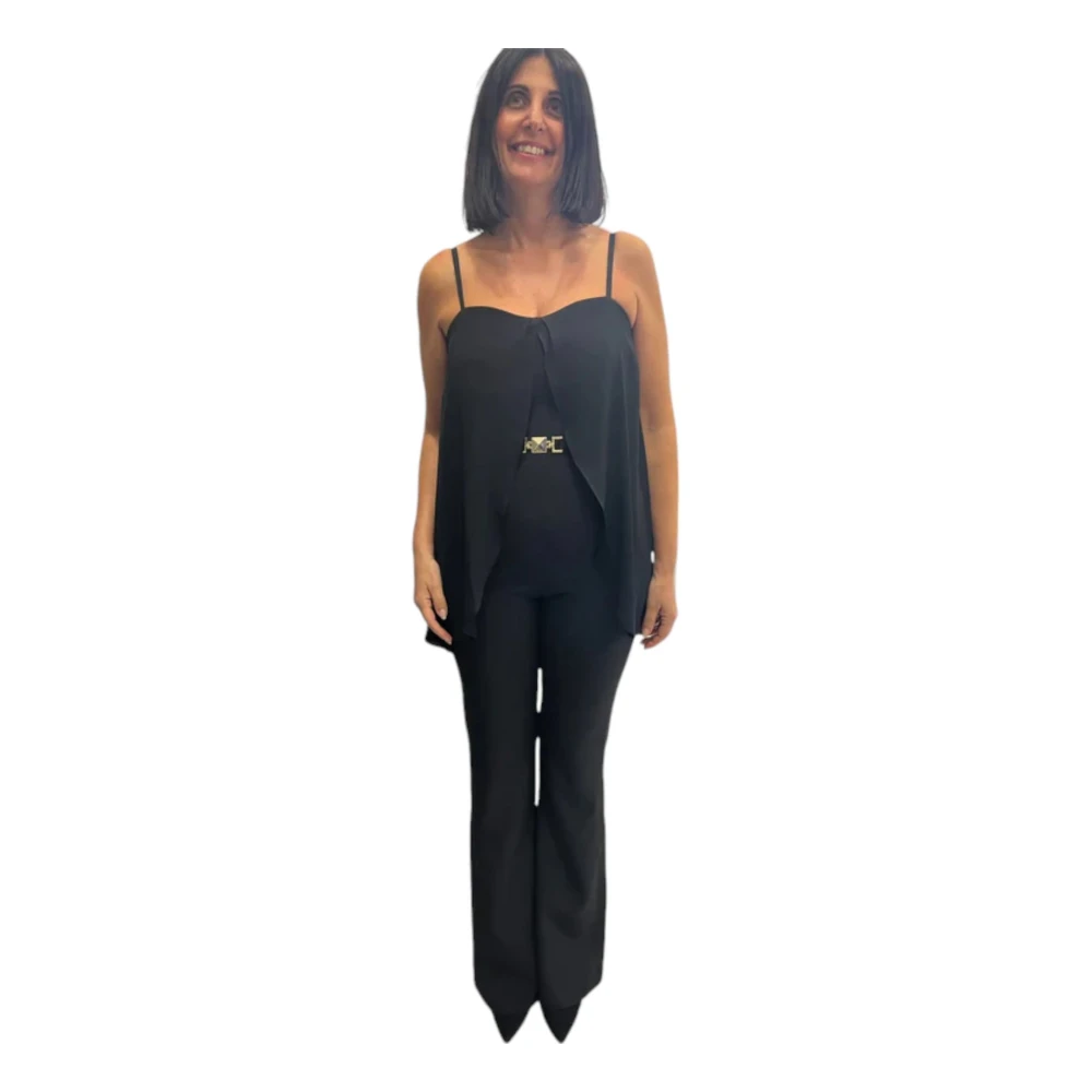 Gaudi Mouwloze Jumpsuit Black Dames