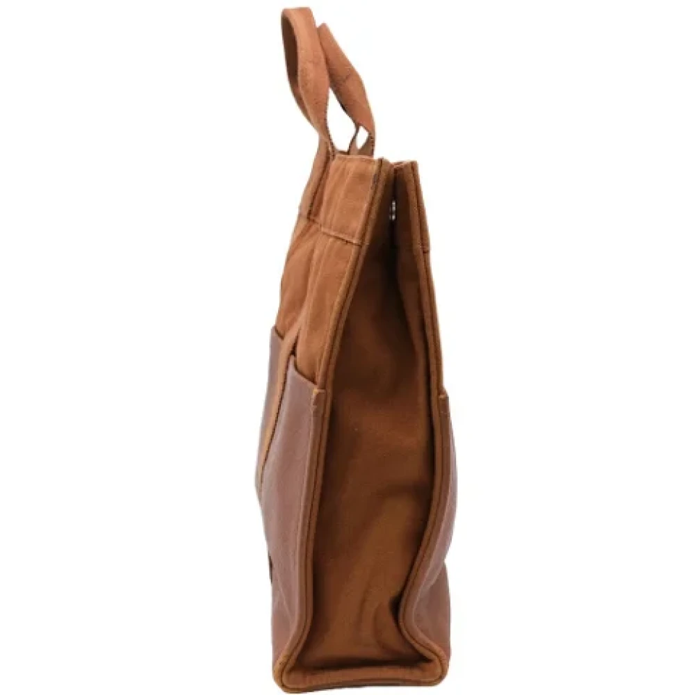 Hermès Vintage Pre-owned Canvas handbags Brown Dames