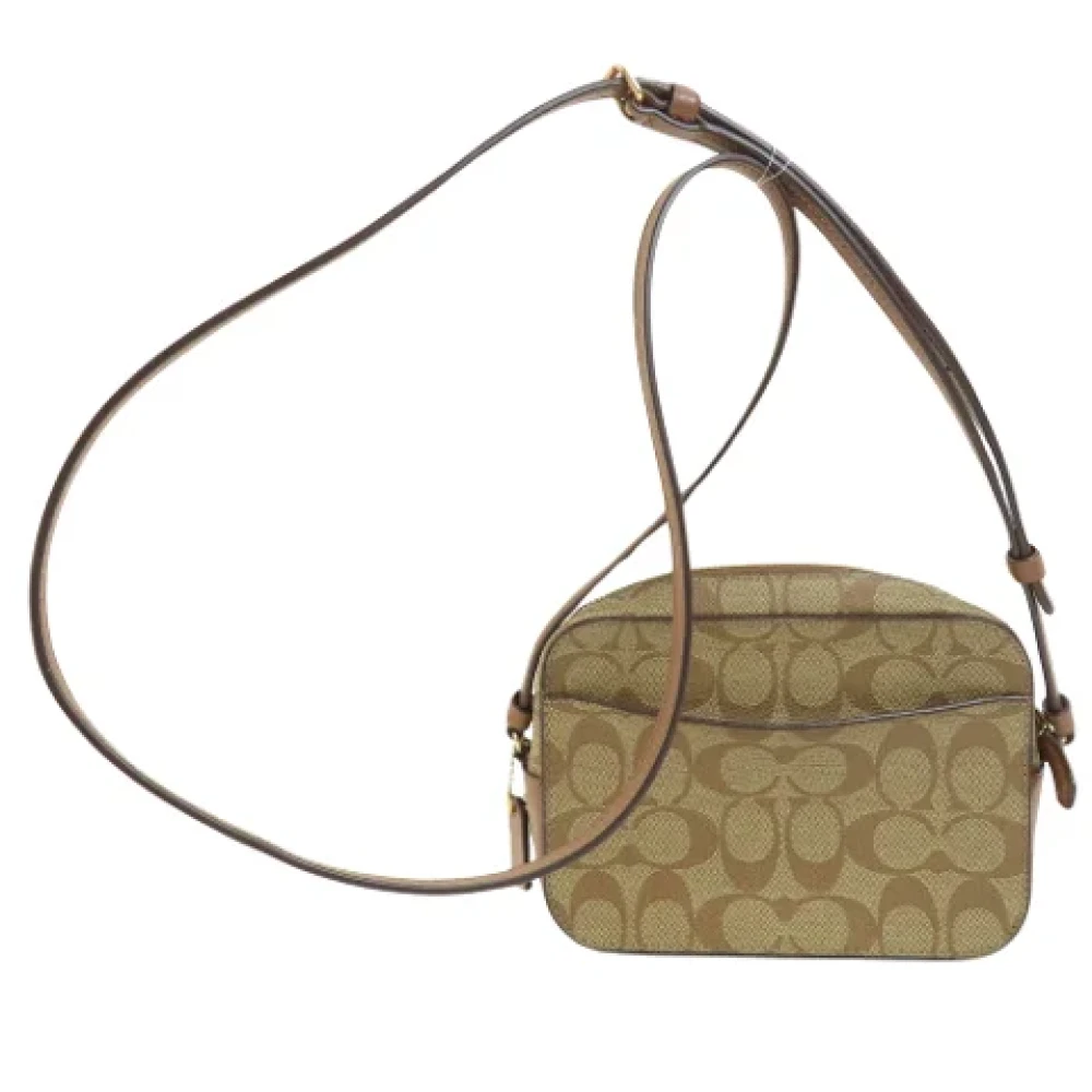 Coach Pre-owned Canvas shoulder-bags Beige Dames