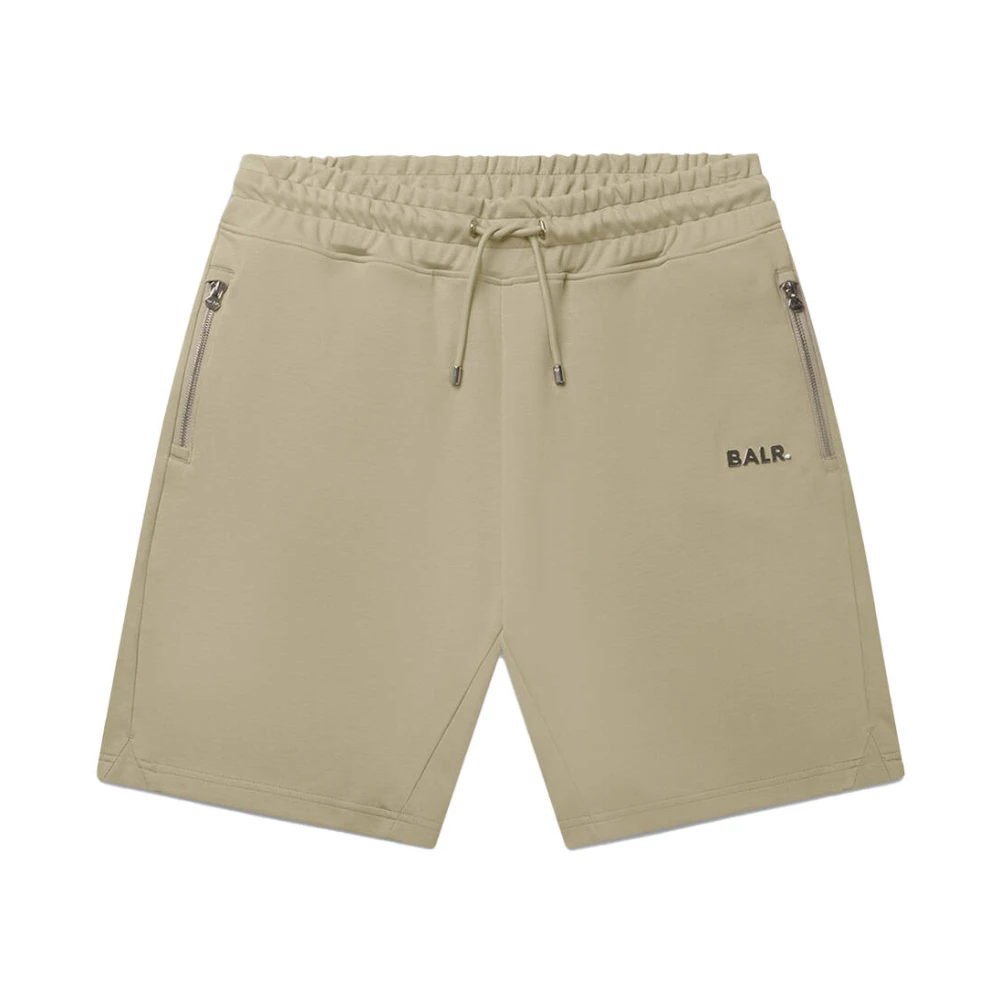 Balr. Korte Stijlvolle Zwarte Shorts Beige Heren