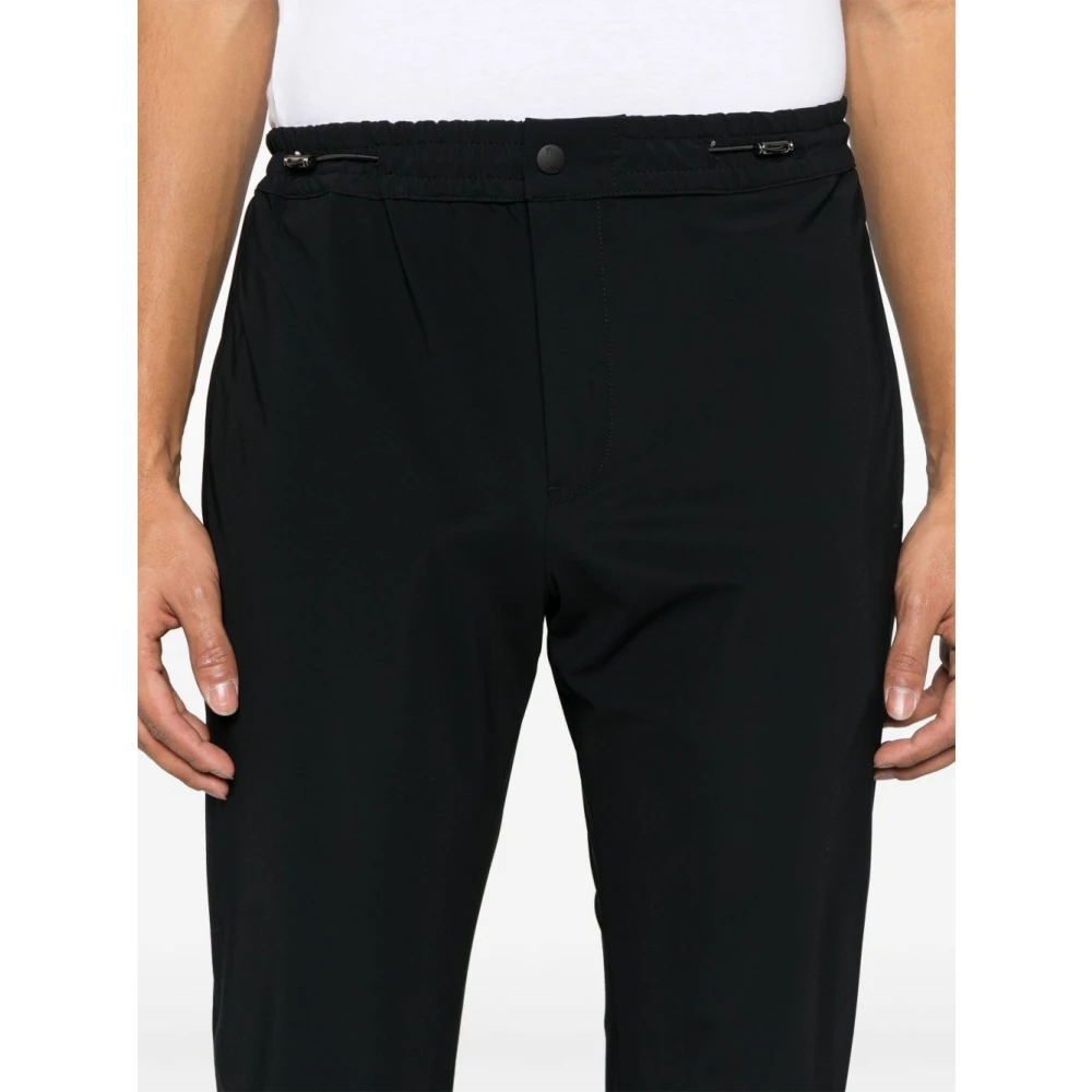 PT Torino Zwarte elastische trekkoordbroek Black Heren