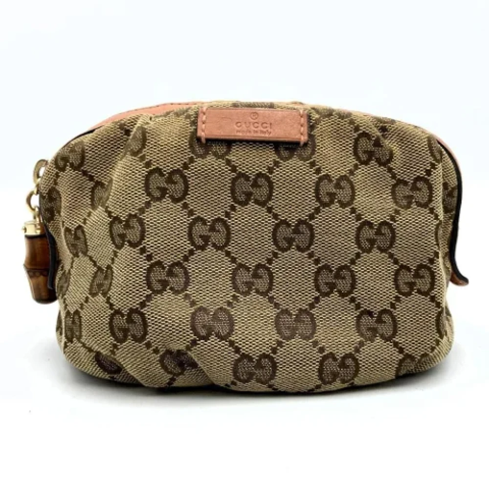 Gucci Vintage Pre-owned Canvas gucci-bags Brown Dames