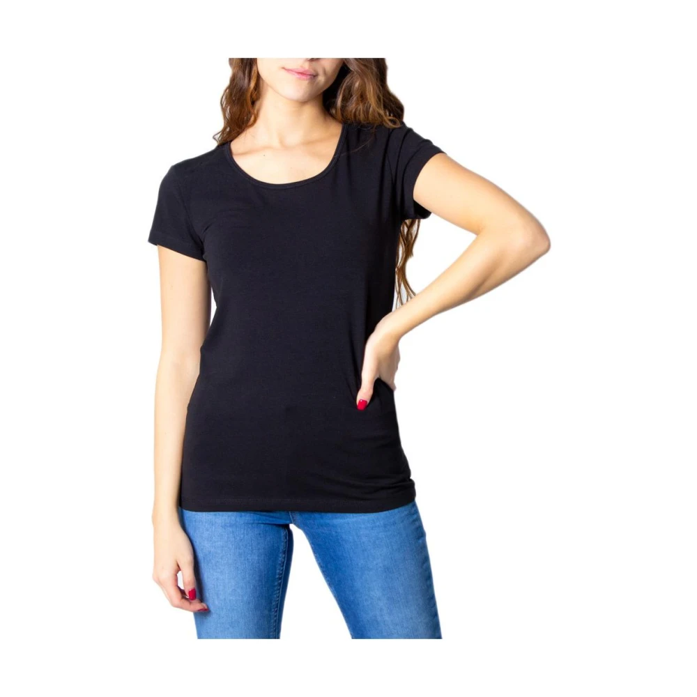 Only , T-Shirts, Female, Black, Xs, Short Sleeve Crew Neck Tshirt - Image 4