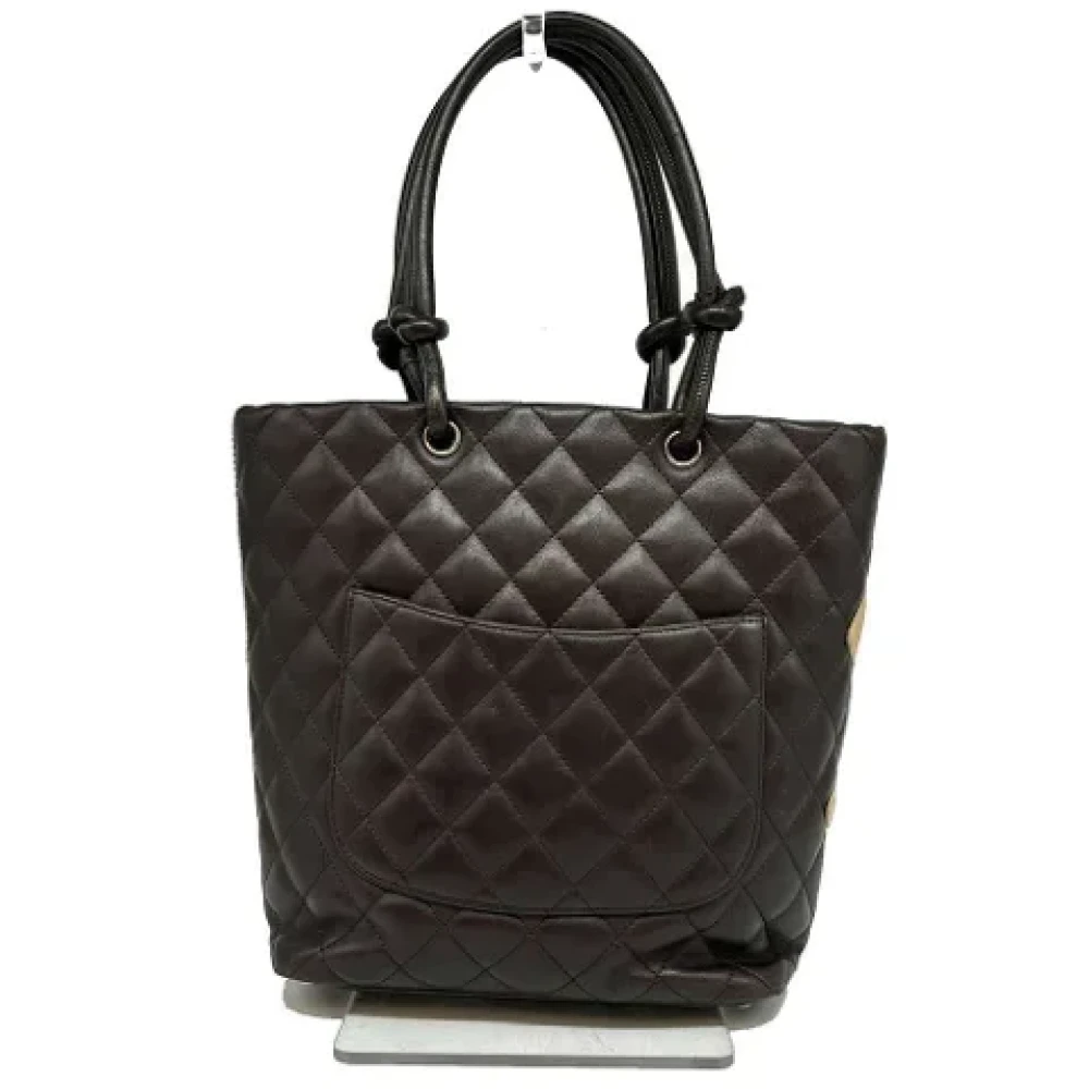 Chanel Vintage Pre-owned Leather chanel-bags Brown Dames
