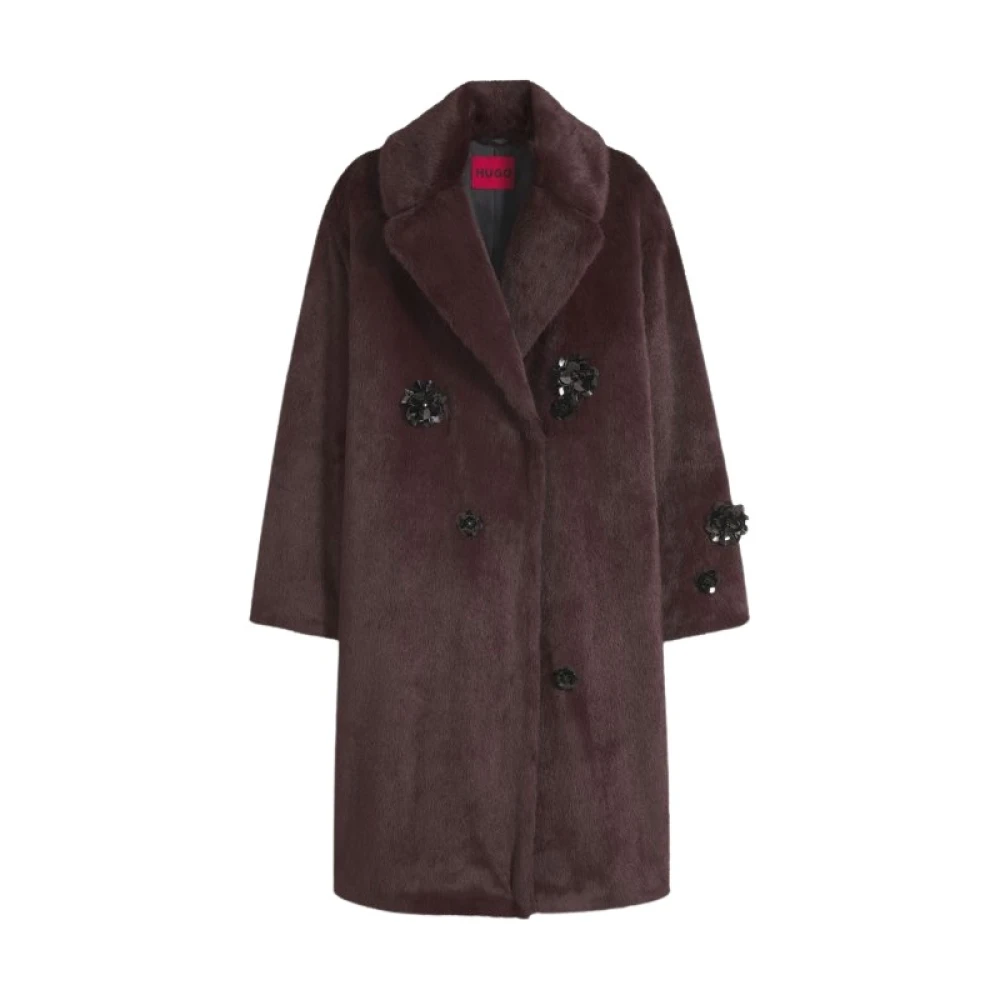 Hugo Donna Marrone Giacche, L, New,