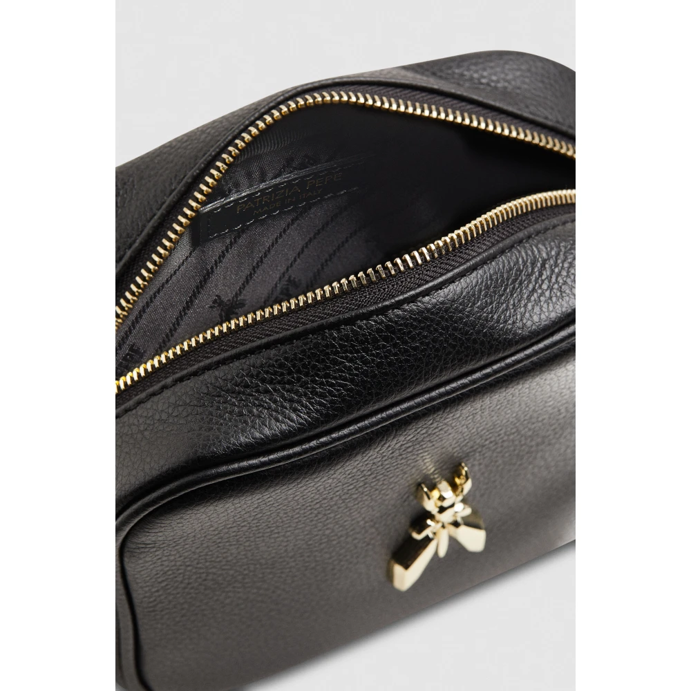 PATRIZIA PEPE Fly Camera Tas Crossbody 8B0186L001 Black Dames